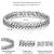 Silver plated stainless steel openable stylish link chain bracelet jewellery for men & boys