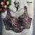 Wine partywear antique cording work corset style blouse for women