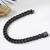 Stainless steel metal black bracelet stylish openable fancy design jewellery gift for men boys