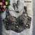 Green partywear antique cording work corset style blouse for women