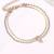 Gold plated cubic zirconia studded anklet stylish payal jewellery for girls & women (px8al01g)