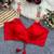 Red navratri special spaghetti style real mirror work blouse