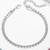 Silver plated cubic zirconia studded anklet stylish fancy payal gift for girls & women