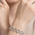Silver plated crystals studded fancy bracelet cum ring jewellery for women