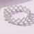 Silver plated crystals studded fancy bracelet cum ring jewellery for women