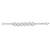 Silver plated cubic zirconia studded necklace earrings bracelet set jewellery for women