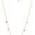 Multi-color crystal studded gold plated fancy chain necklace jewellery gift for women & girls