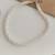 Silver plated white beads studded necklace stylish casual jewellery for women & girls (px9n56)