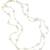 Gold plated white pearl studded 3 layer necklace stylish jewellery gift for women & girls