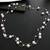 Silver plated white pearl studded 2 layer necklace stylish jewellery gift for women & girls