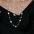 Silver plated white pearl studded 2 layer necklace stylish jewellery gift for women & girls