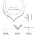 Silver plated cubic zirconia necklace and drop earring set elegant fashion jewellery for women