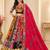 Multicolor Muslin Cotton Navratri Lehenga Choli with Real Mirror Work