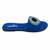 Blue beaded faux leather evil eye flats for women