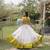 Parrot and White Roman Kutchi Gamthi Work Blouse With Gota & Mirror Work Flared Lehenga