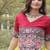 Maroon and Parrot Roman Kutchi Gamthi Work Blouse With Gota & Mirror Work Flared Lehenga
