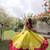 Maroon and Parrot Roman Kutchi Gamthi Work Blouse With Gota & Mirror Work Flared Lehenga