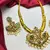 Antique Gold Peacock Necklace Set with Emerald Ruby Pearls – Traditional Indian Bridal Choker
