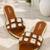 Tan crystal embellished faux leather slip-on flats for women