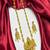 Goddess Lakshmi Temple Jewelry Set: Antique Matte Gold Haram Necklace, Earrings