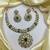 Emerald Green Kundan Choker Necklace Set, Gold Plated Bridal Jewelry