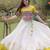 White Roman Navratri Lehenga Choli with Kutchi Gamthi Embroidery