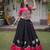 Rani Pink Roman Navratri Lehenga Choli with Kutchi Gamthi Embroidery