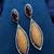 Red Orange Crystal Statement Drop Earrings | Silver-Tone Formal Gala Jewelry