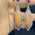 Red Orange Crystal Statement Drop Earrings | Silver-Tone Formal Gala Jewelry