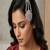 Silver Finish Pakistani Jhumar – Rose Pink Crystal Bridal Tikka