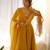 Women's Gorgeous Floral Printed Organza Silk Fabric Flared Anarkali Pant and Dupatta Set