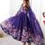 Women's Gorgeous Floral Printed Organza Silk Fabric Flared Anarkali Pant and Dupatta Set