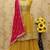 Yellow georgette semi stitched suit with embroidery & sequin work