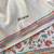 Off white embroidery work tussar cotton  saree with innovative blouse piece