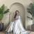 Gray & white pure loom tussar saree
