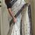 Black & white pure loom tussar saree