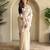 Beige embroidery work puretussar saree with  blouse piece
