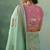 Light sea green zari woven silk blend viscose dola silk saree with blouse