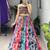 multi shibori prints lehenga with fancy top - full stitched free size