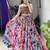 multi shibori prints lehenga with fancy top - full stitched free size