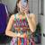multi shibori prints lehenga with fancy top - full stitched free size