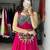gajri & neavy - blue fancy kali work with gota patti navratri lehenga sets - full stitched free size