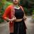black & orange lehenga with koti and blouse navratri collection - full stitched free size