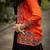 black & orange lehenga with koti and blouse navratri collection - full stitched free size