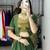 mehendi rayon cotton chaniya choli & jacket - full stitched free size