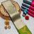 New Banarasi Soft Silk Blend Cream Color Woven Saree With Blouse Set For Women's