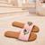 Tan beaded faux leather evil eye flats for women