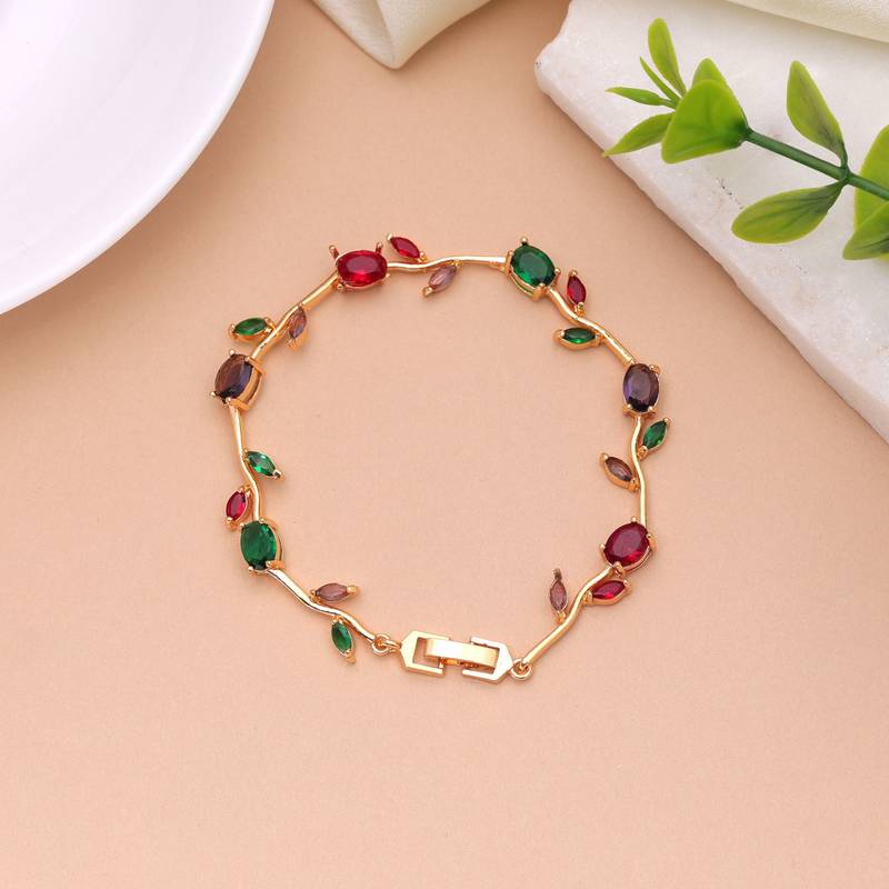 Multi color tulip bracelet handmade traditional design