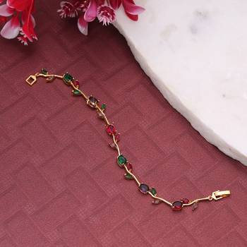 Multi color tulip bracelet handmade traditional design 2