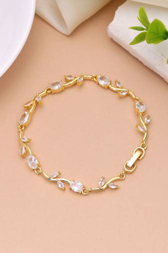 White color tulip bracelet floral traditional design